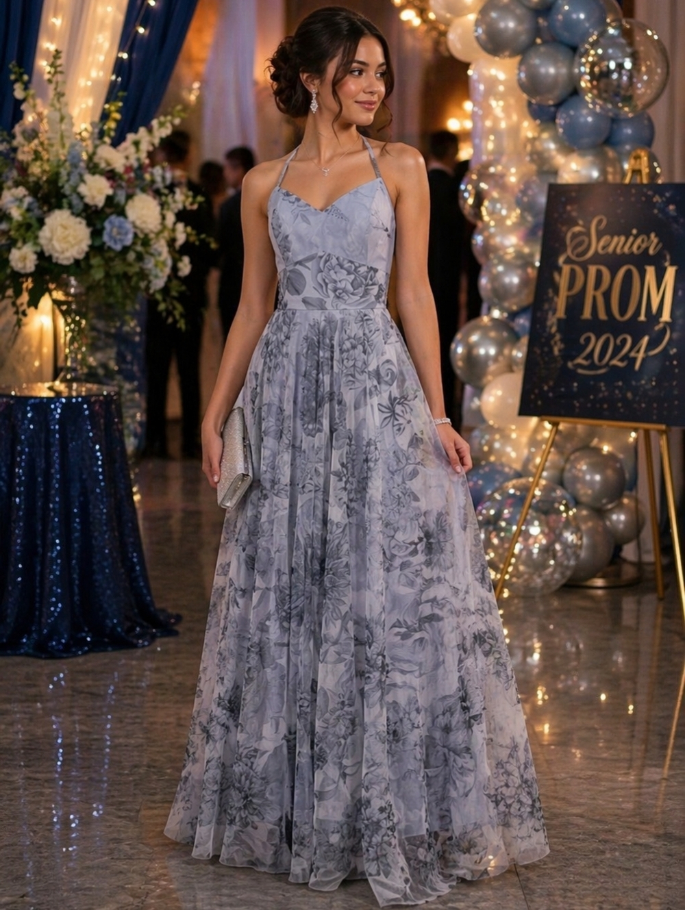After Six Soft Tulle Maxi Dress 10